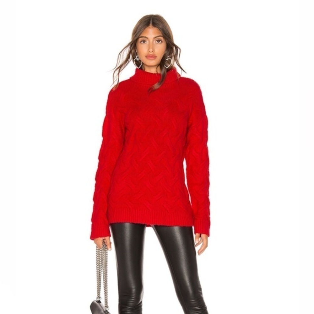 Endless Rose Chunky Knit Red sweater | Small - Picture 5 of 7